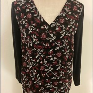 Michael Kors multilayer Floral Blouse Size Small